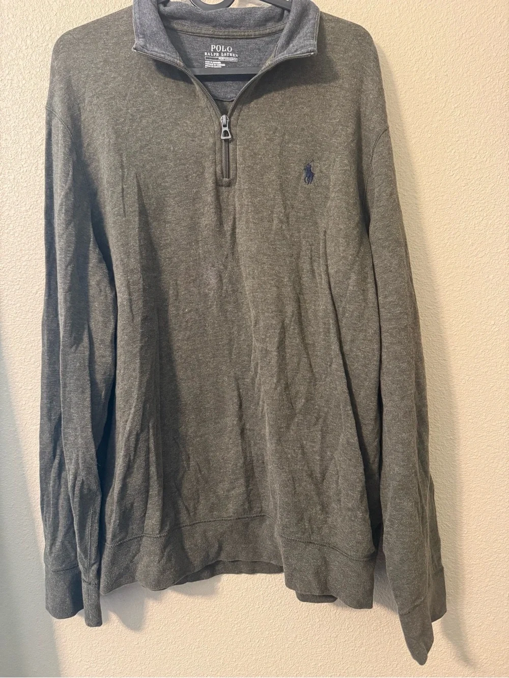 Polo by Ralph Lauren Olive Green Half-Zip Pullover Sweater